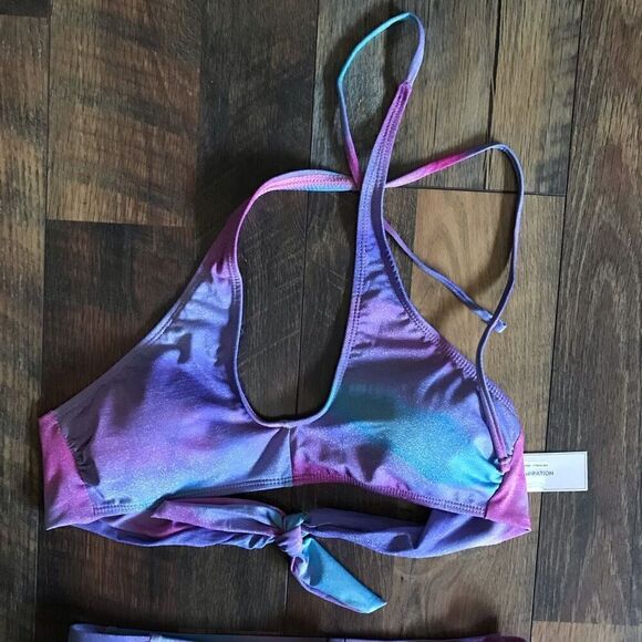 BCBG 2-PC pink purple Bikini Bathing Suit Sz Small New w/tags - Picture 4 of 4